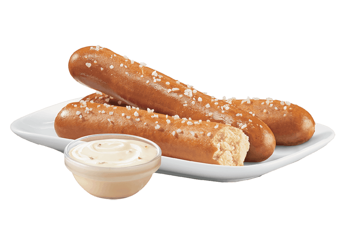 Pretzel Sticks with Zesty Queso