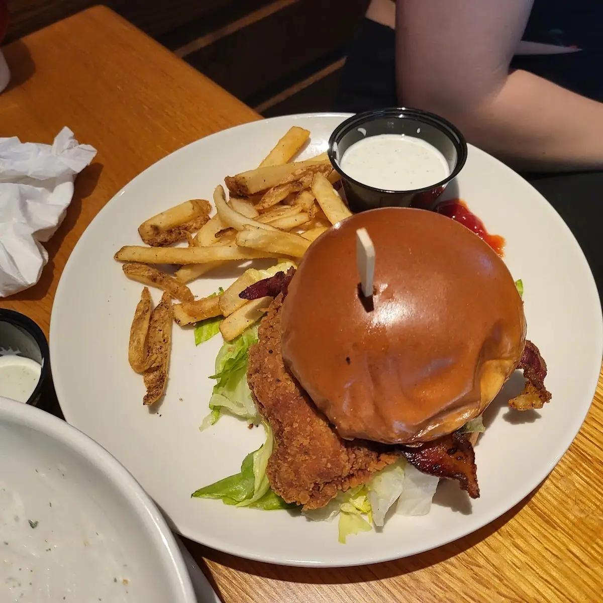 Bacon Chicken Sandwich Combo Fried Rice