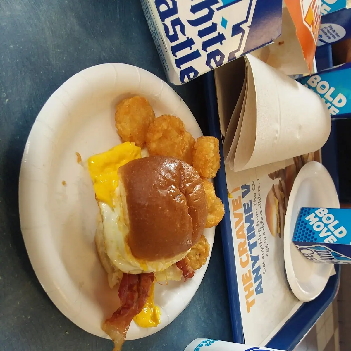 Bacon Egg and Cheese and Tater Tots