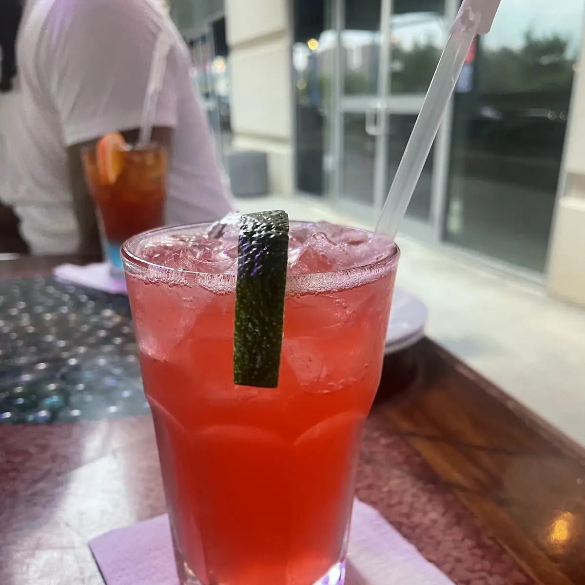 Strawberry Margarita on the Rocks