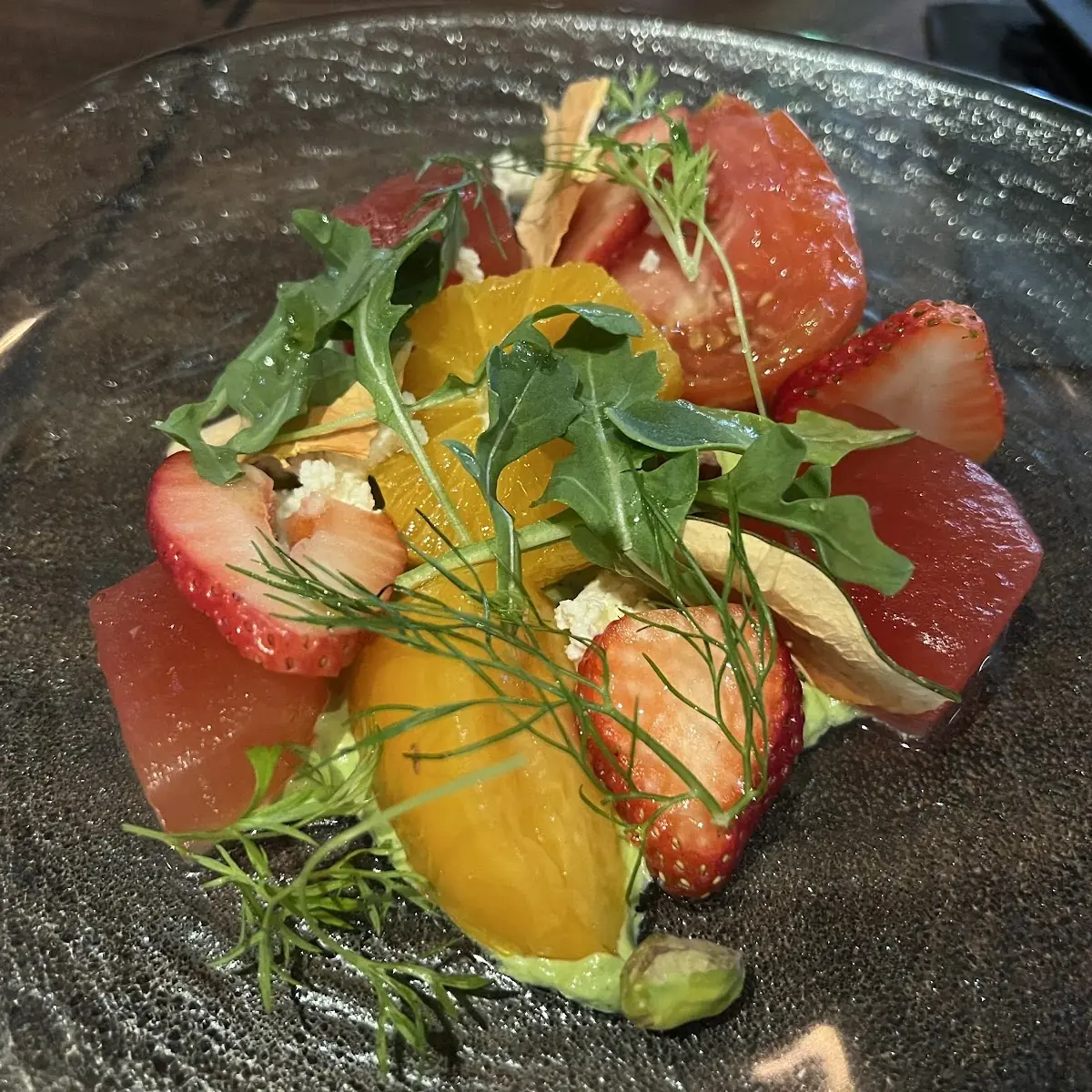 Compressed Watermelon and Fruit Salad