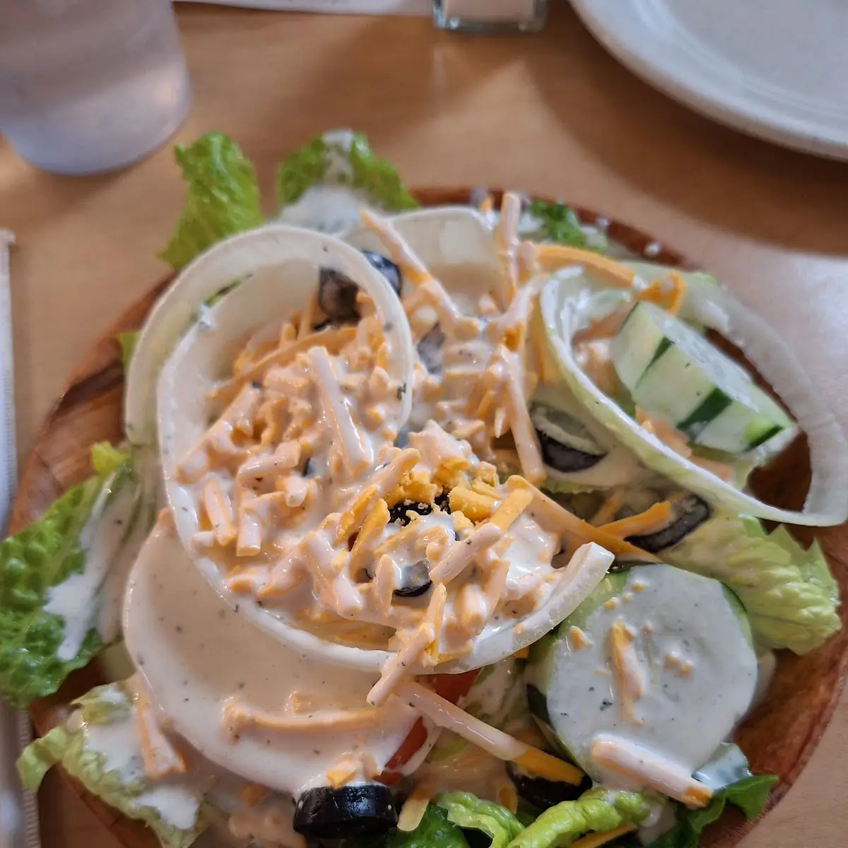Garden Salad with Ranch Dressing
