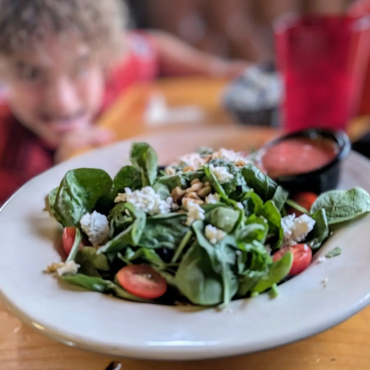 Spinach Salad with Goat Cheese
