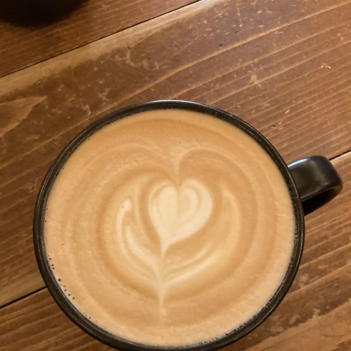 Latte with Heart Milk Foam