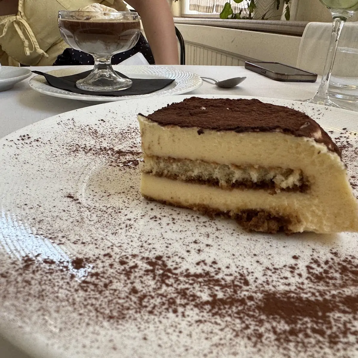 Tiramisu with Birthday Candle