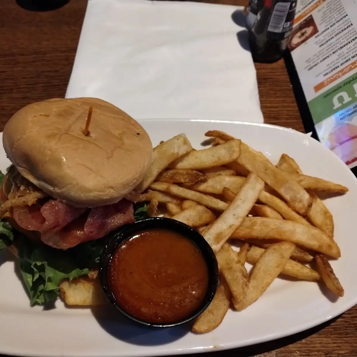Western Burger and Fries