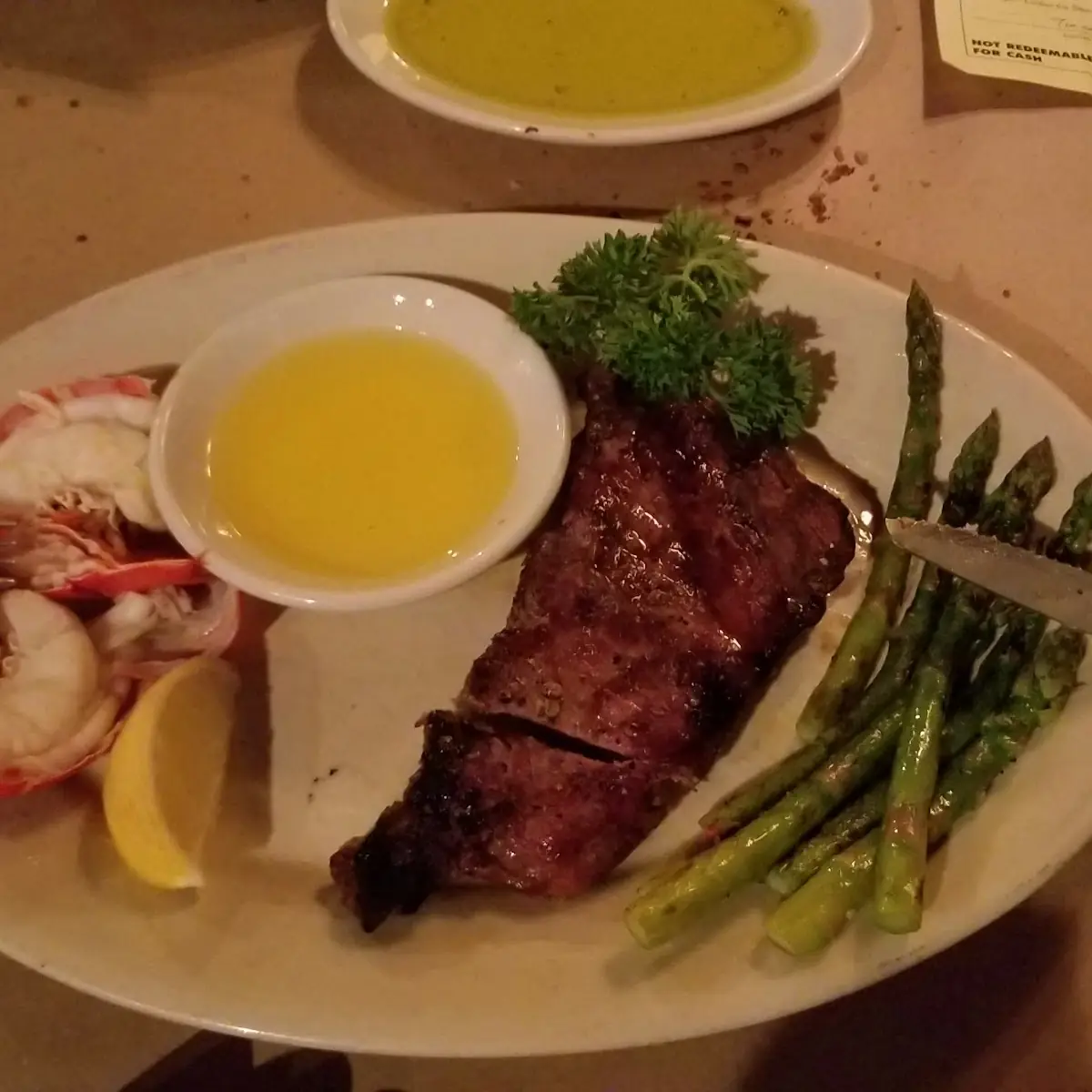 Steak and Lobster Tail