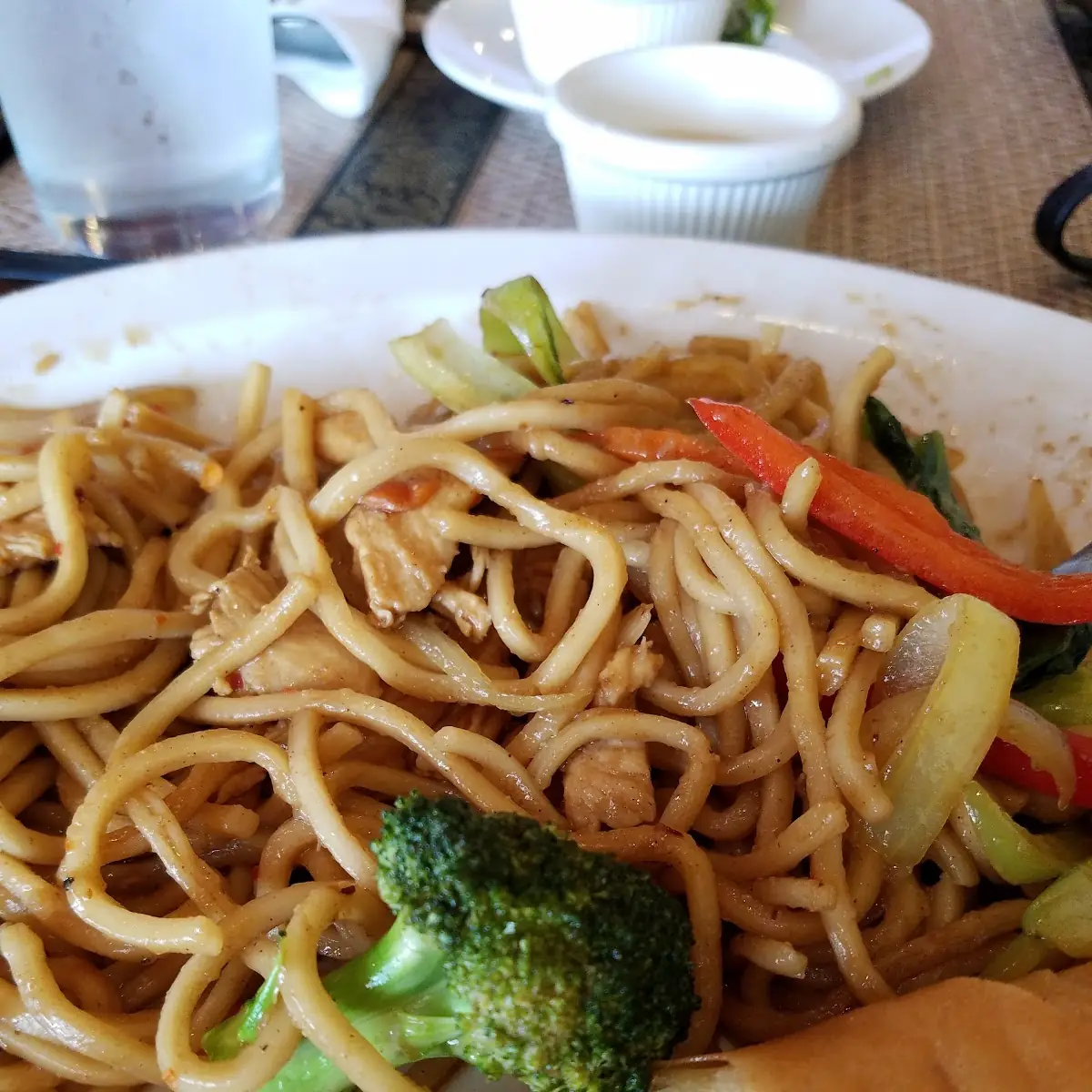 Yaki Soba and Egg Roll