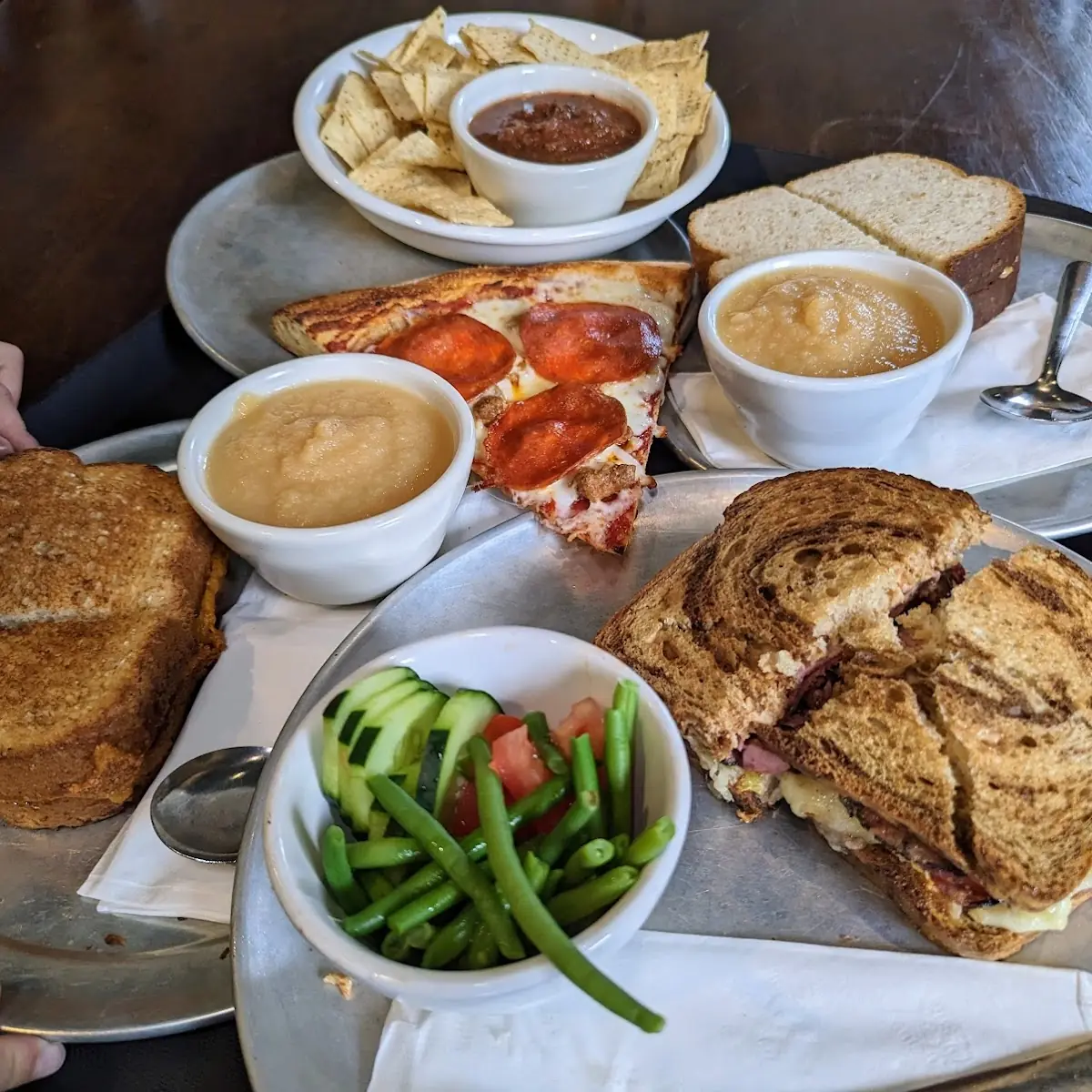 Reuben Grilled Cheese Pizza