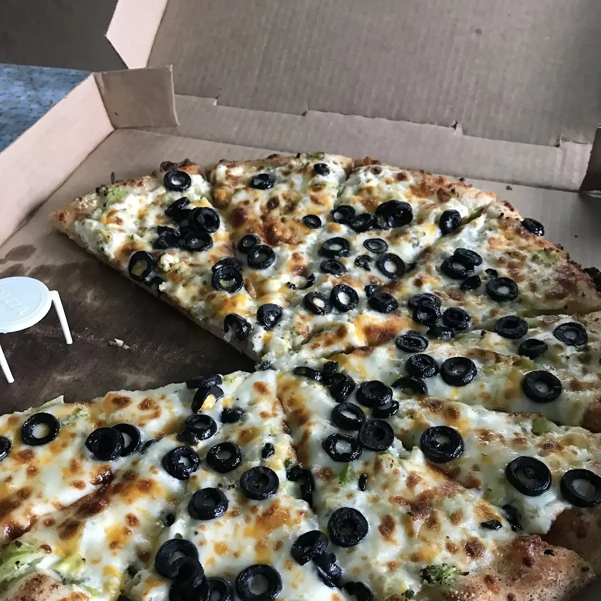 Veggie Pizza with Black Olives