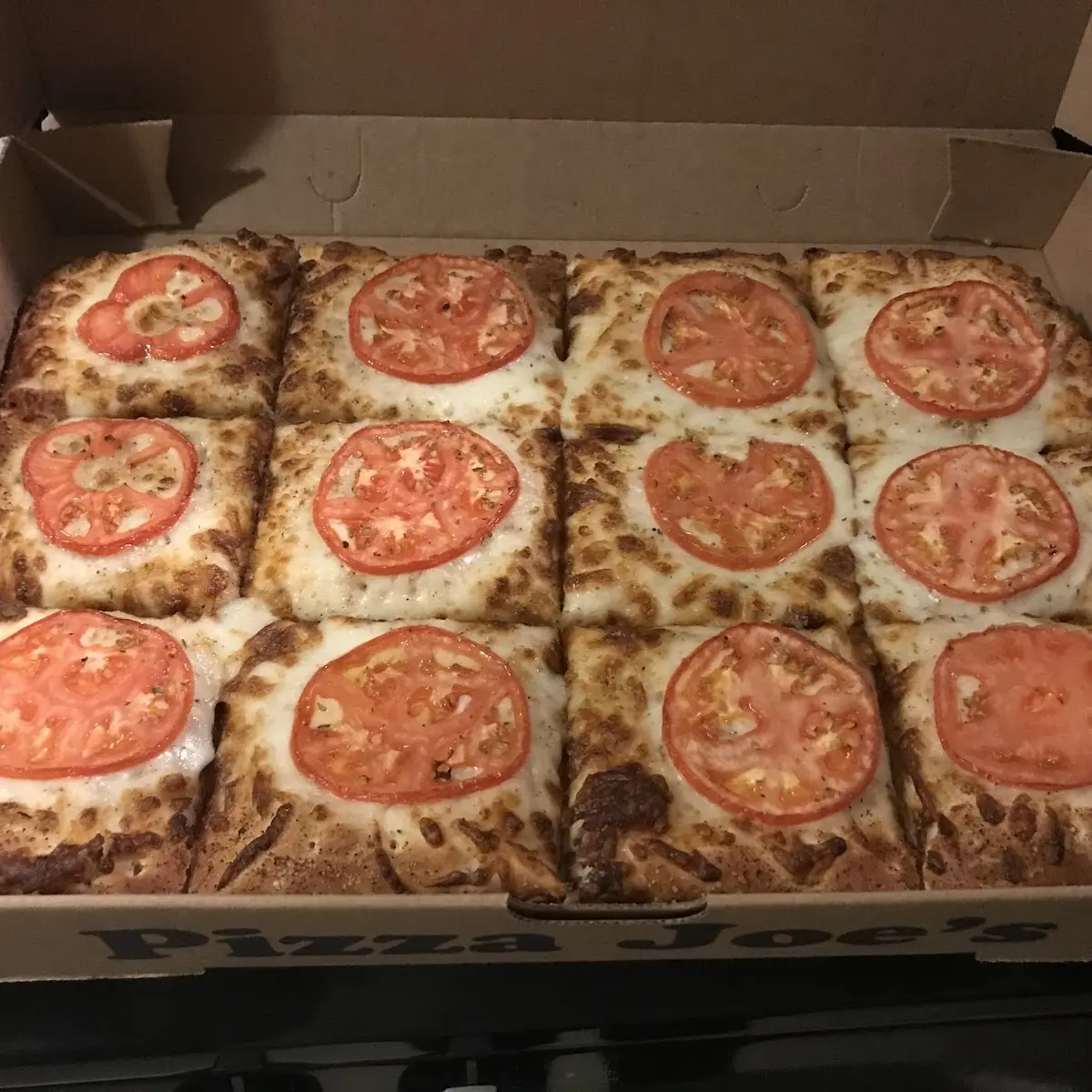White Pizza with Tomato Slices