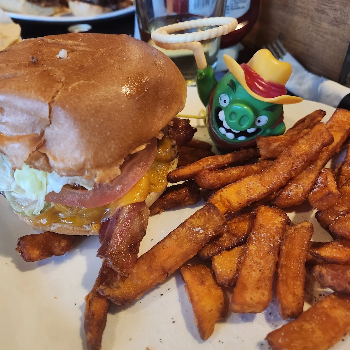 Classic Burger and Fries