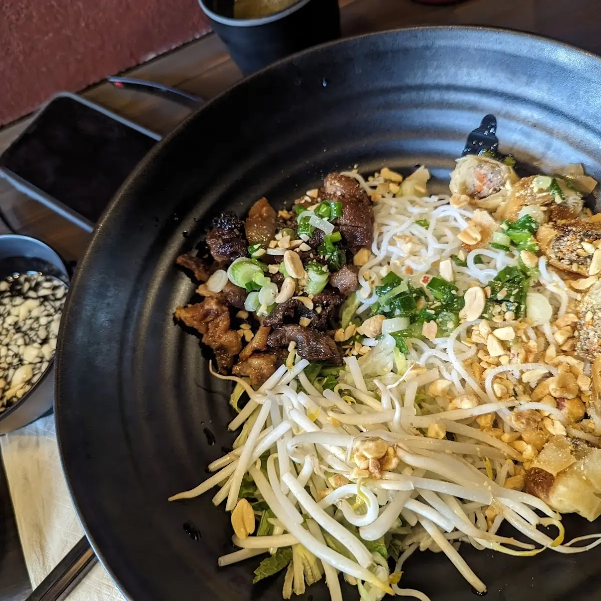 Grilled Pork and Egg Roll Combo