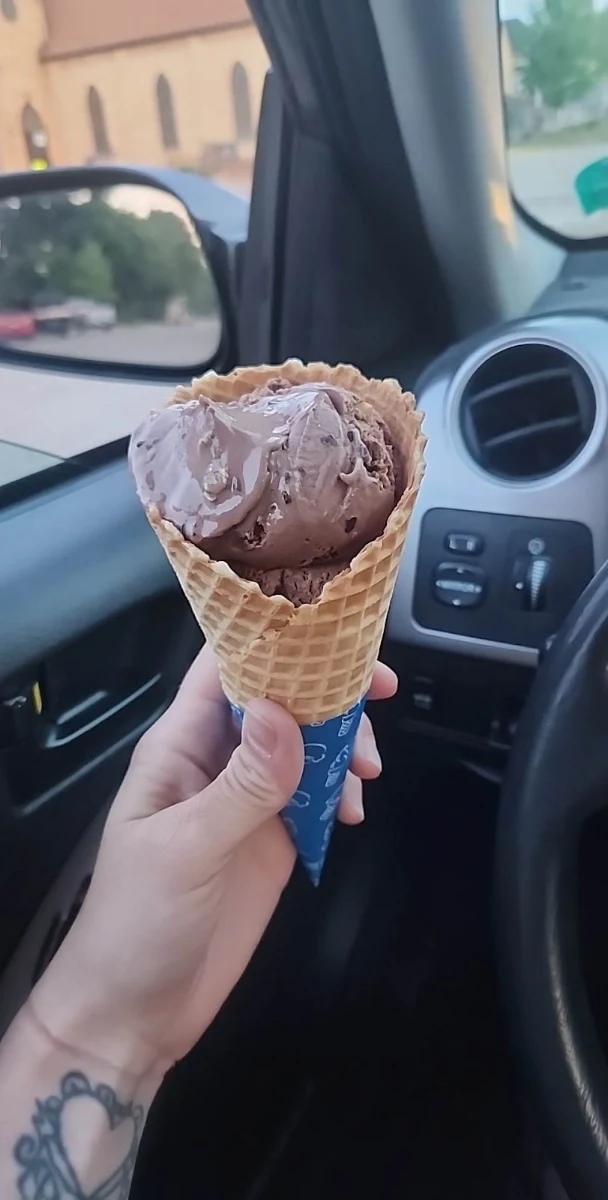 Blueberry Waffle Cone