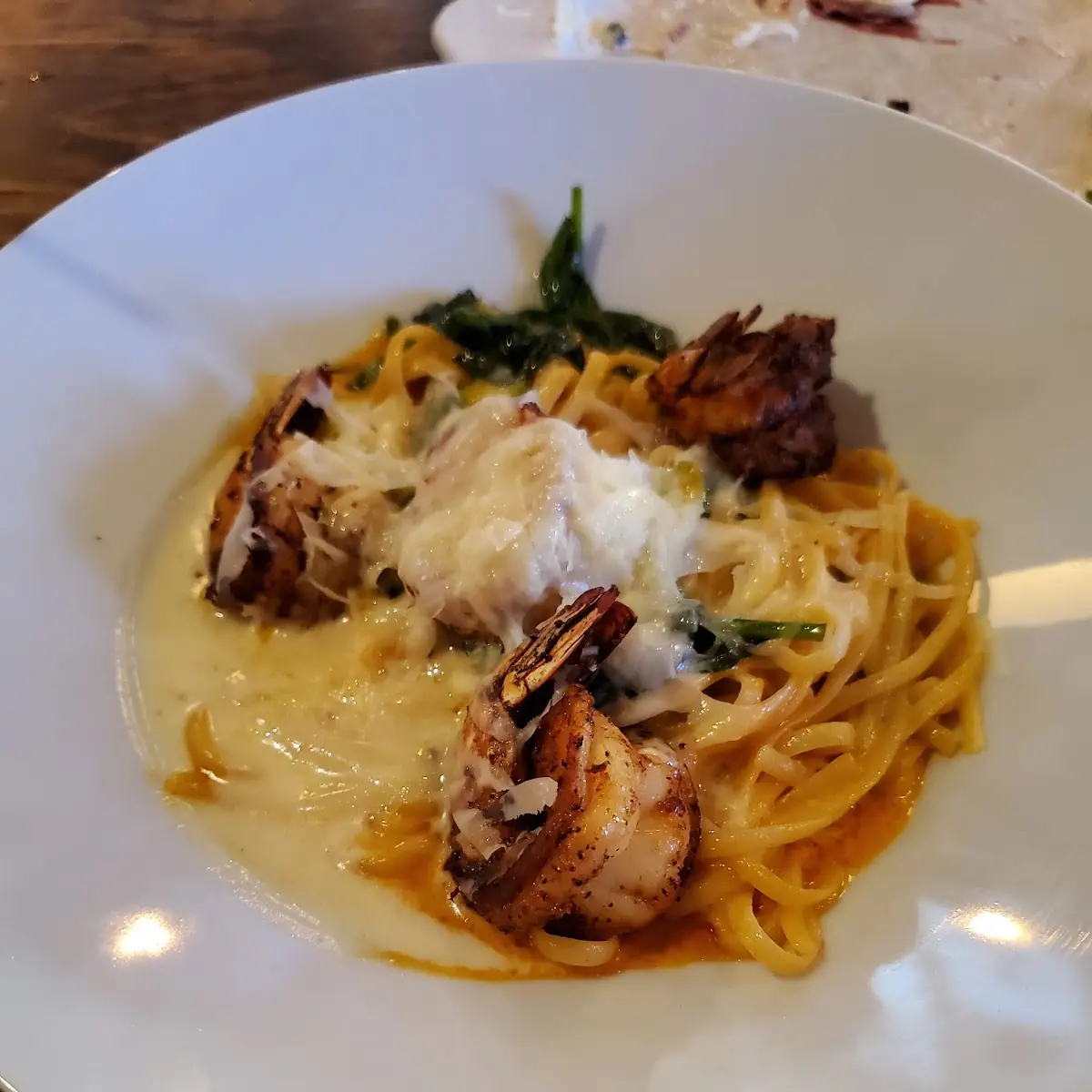 Blackened Shrimp and Scallop Linguini