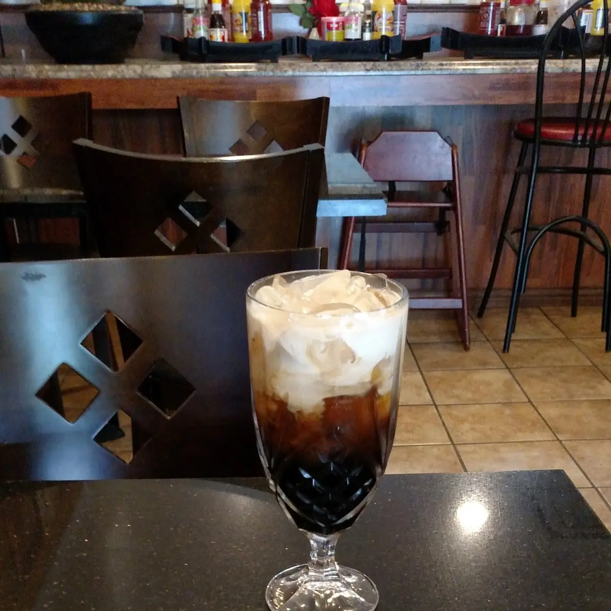Thai Iced Tea and Fresh Spring Rolls