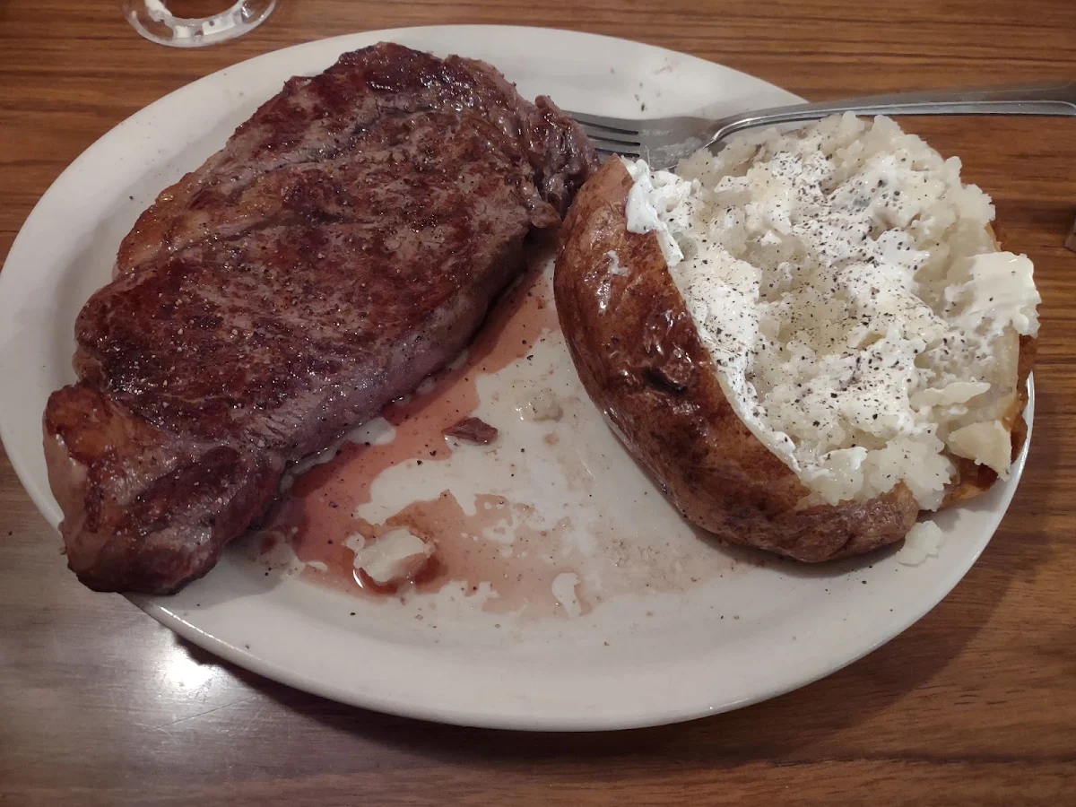 Ribeye with Baked Potato