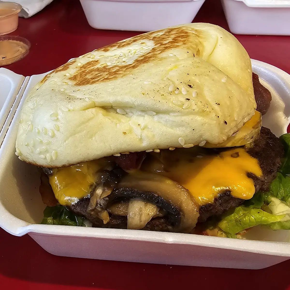 Mushroom Bacon Cheeseburger Combo