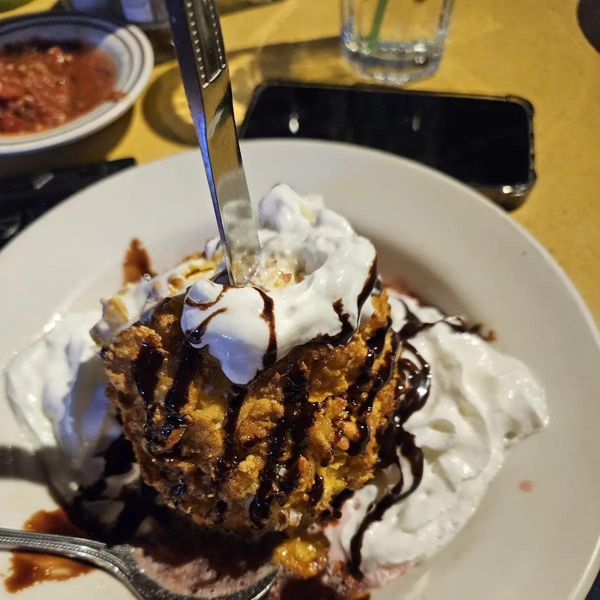 Fried Ice Cream Sundae