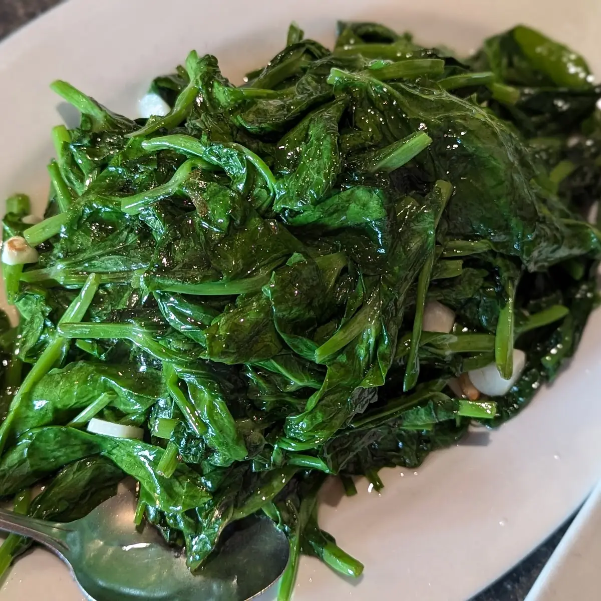 Stir Fried Snow Pea Leaves