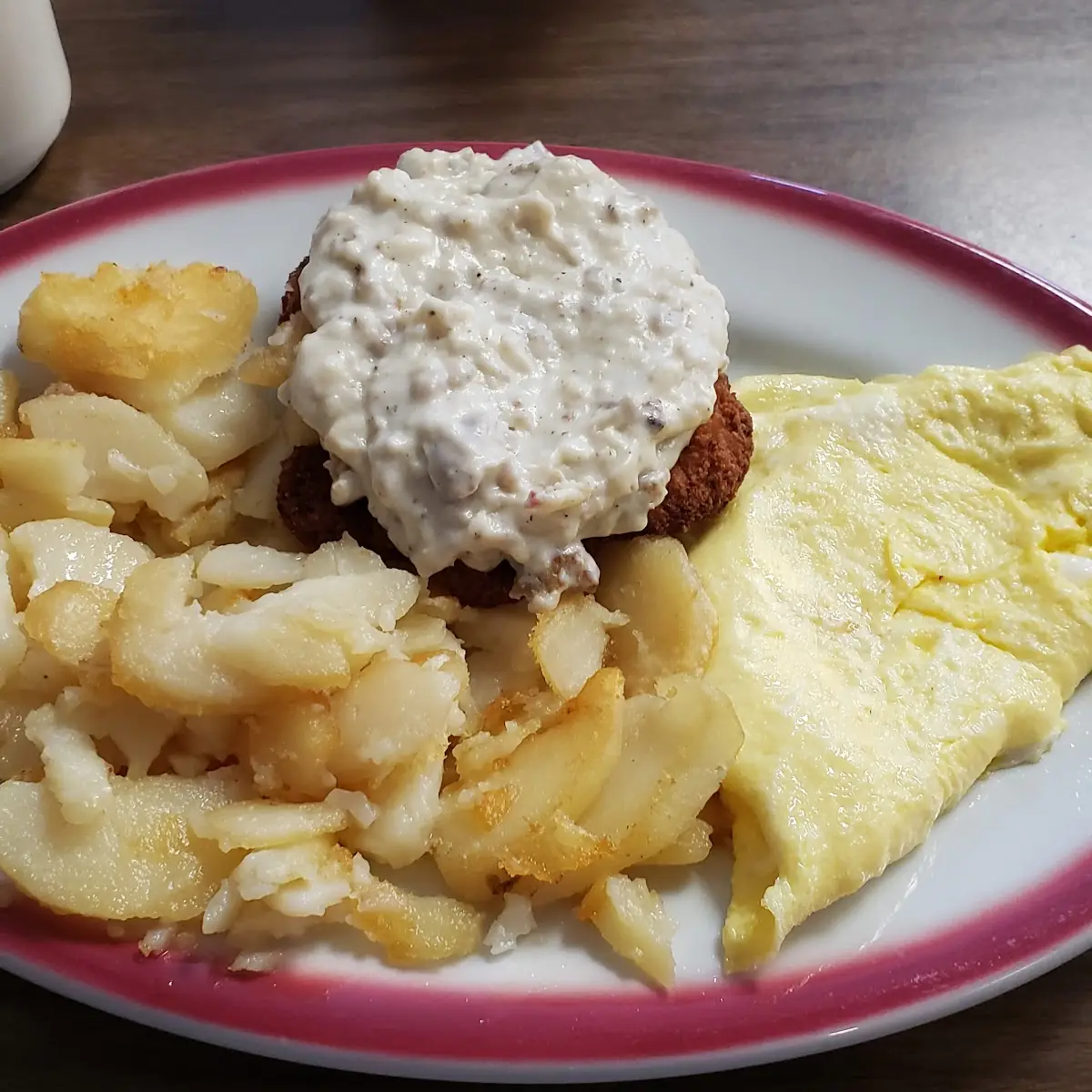 Country Fried Steak and Eggs