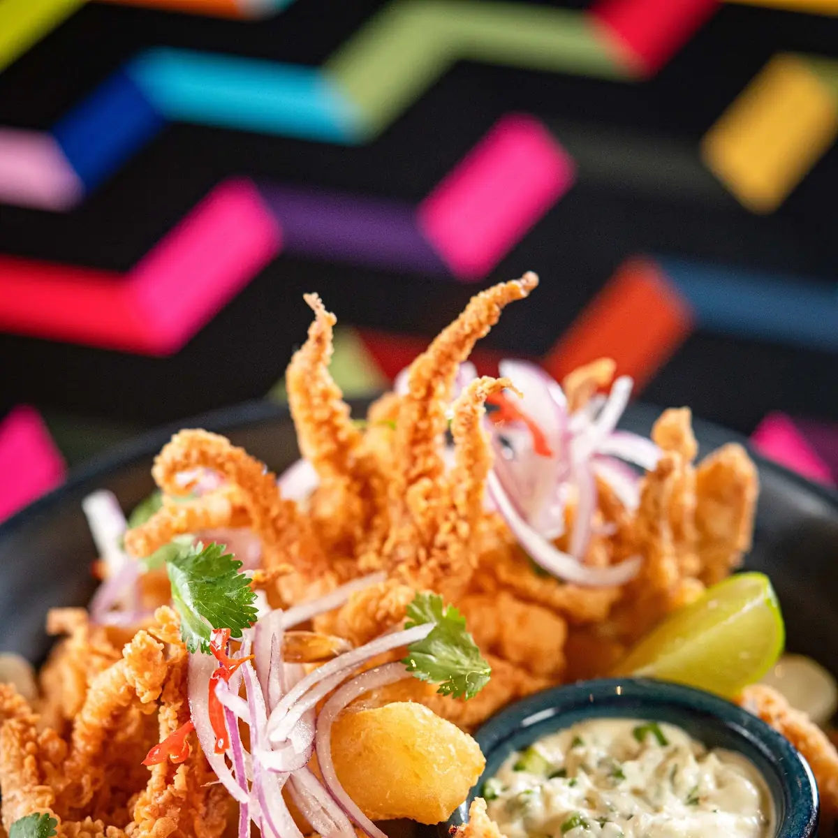 Crispy Peruvian Seafood Platter