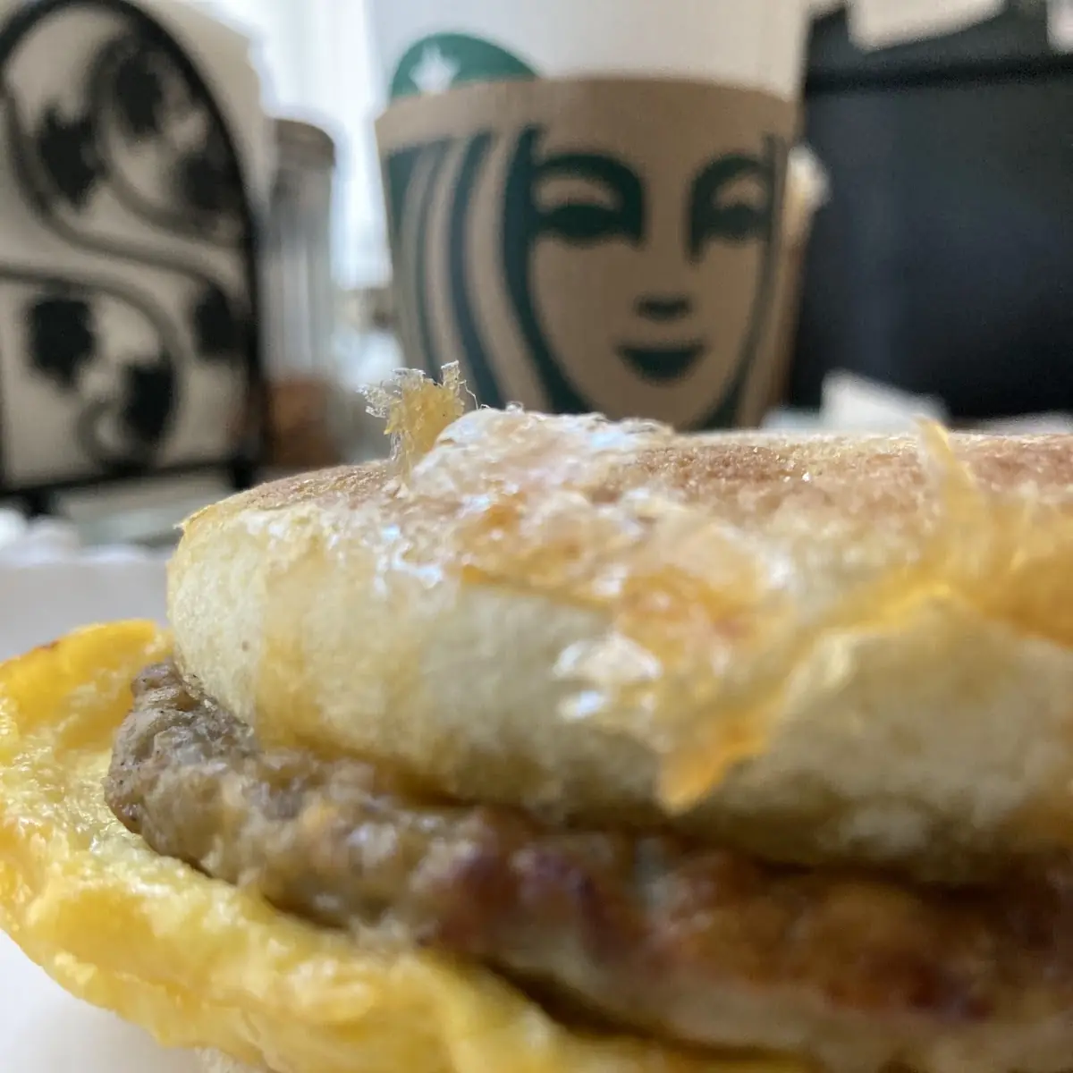 Sausage Cheddar Cheese Sandwich