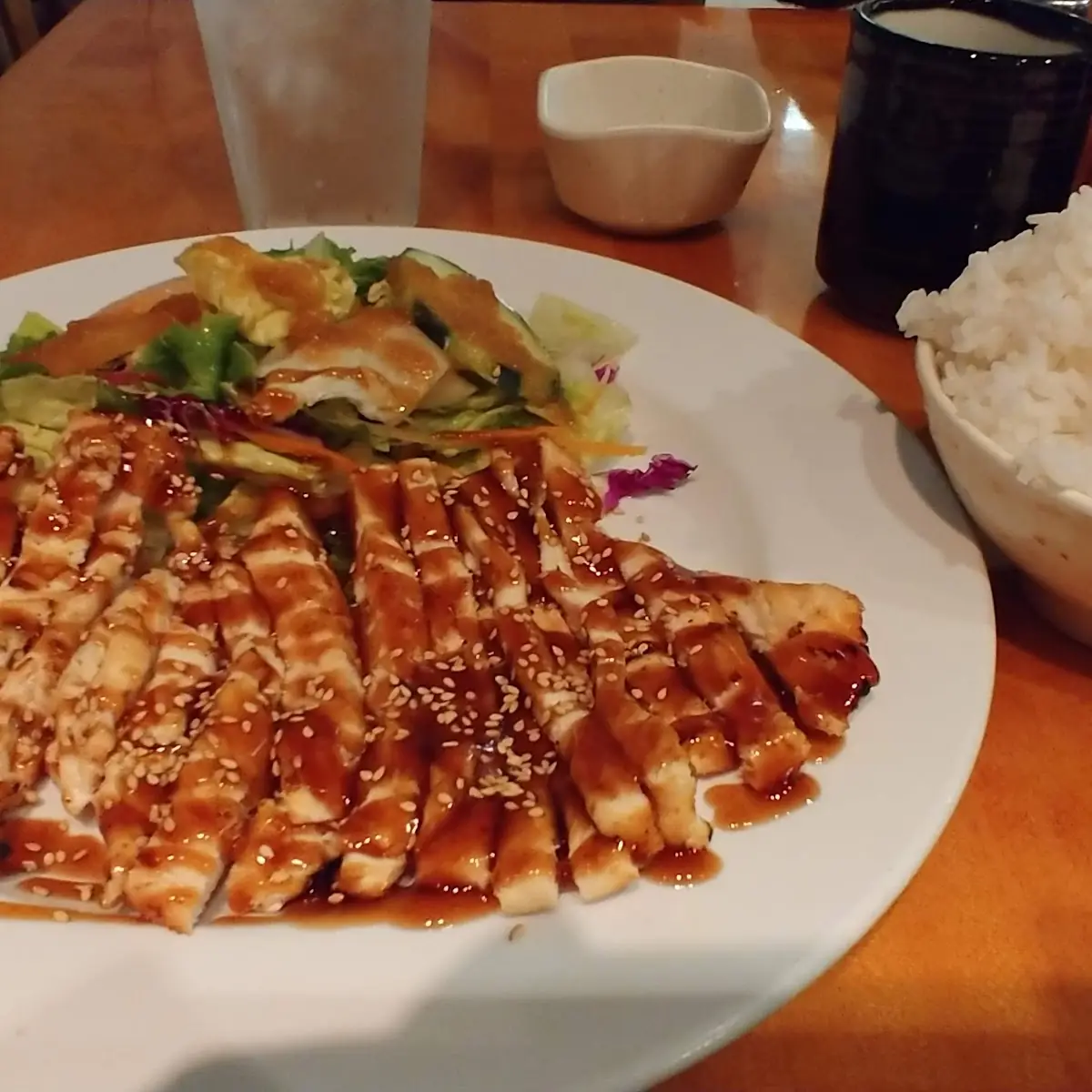 Teriyaki Chicken Beef or Salmon