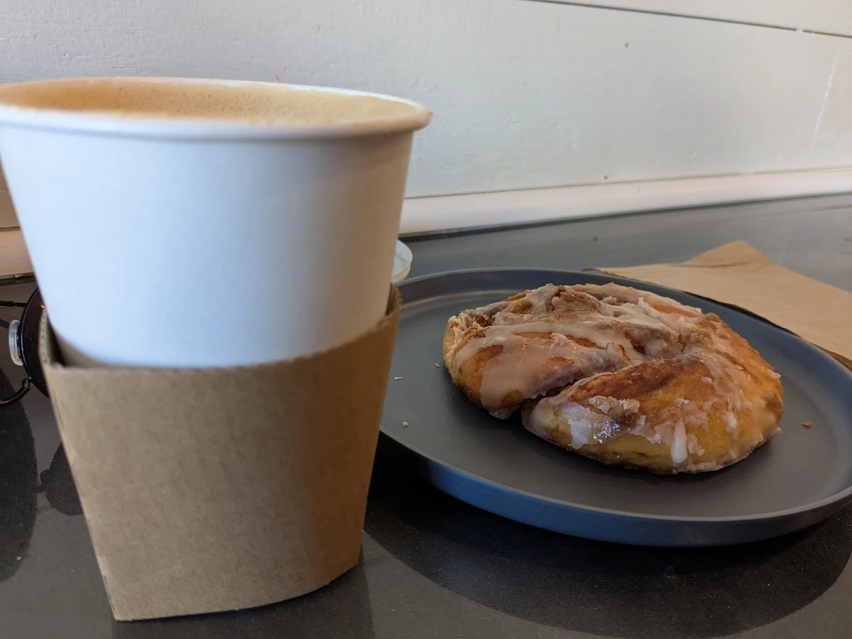 Cinnamon Roll and Espresso