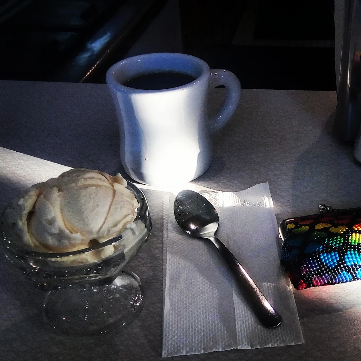 Vanilla Ice Cream and Coffee