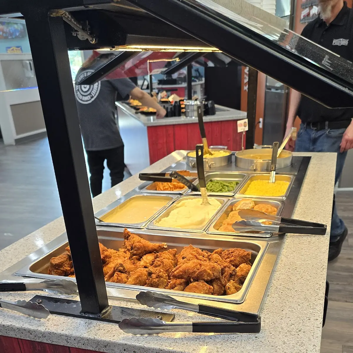 Chicken Vegetables Potatos Bar