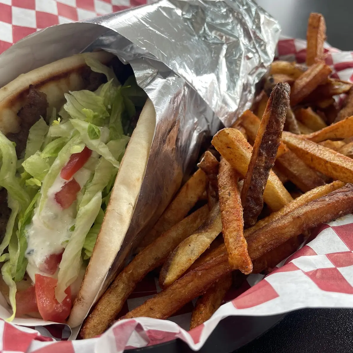 Gyro with Cajun Fries