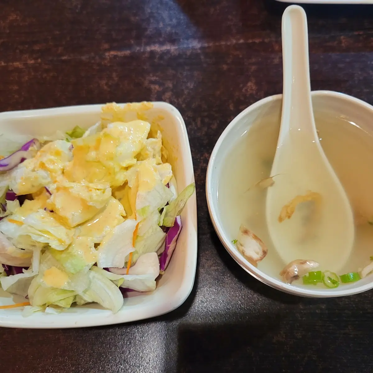 Salad with Miso Soup