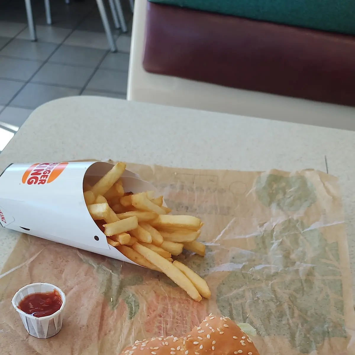 Whopper with Fries and Oreo Shake