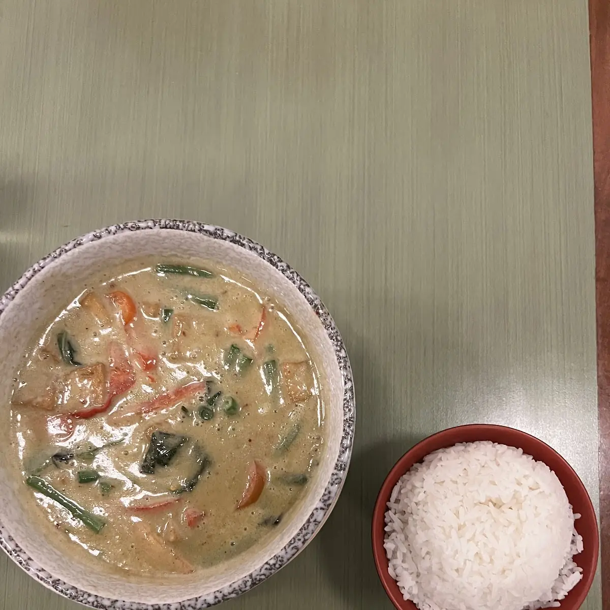 Green Curry with Fried Tofu