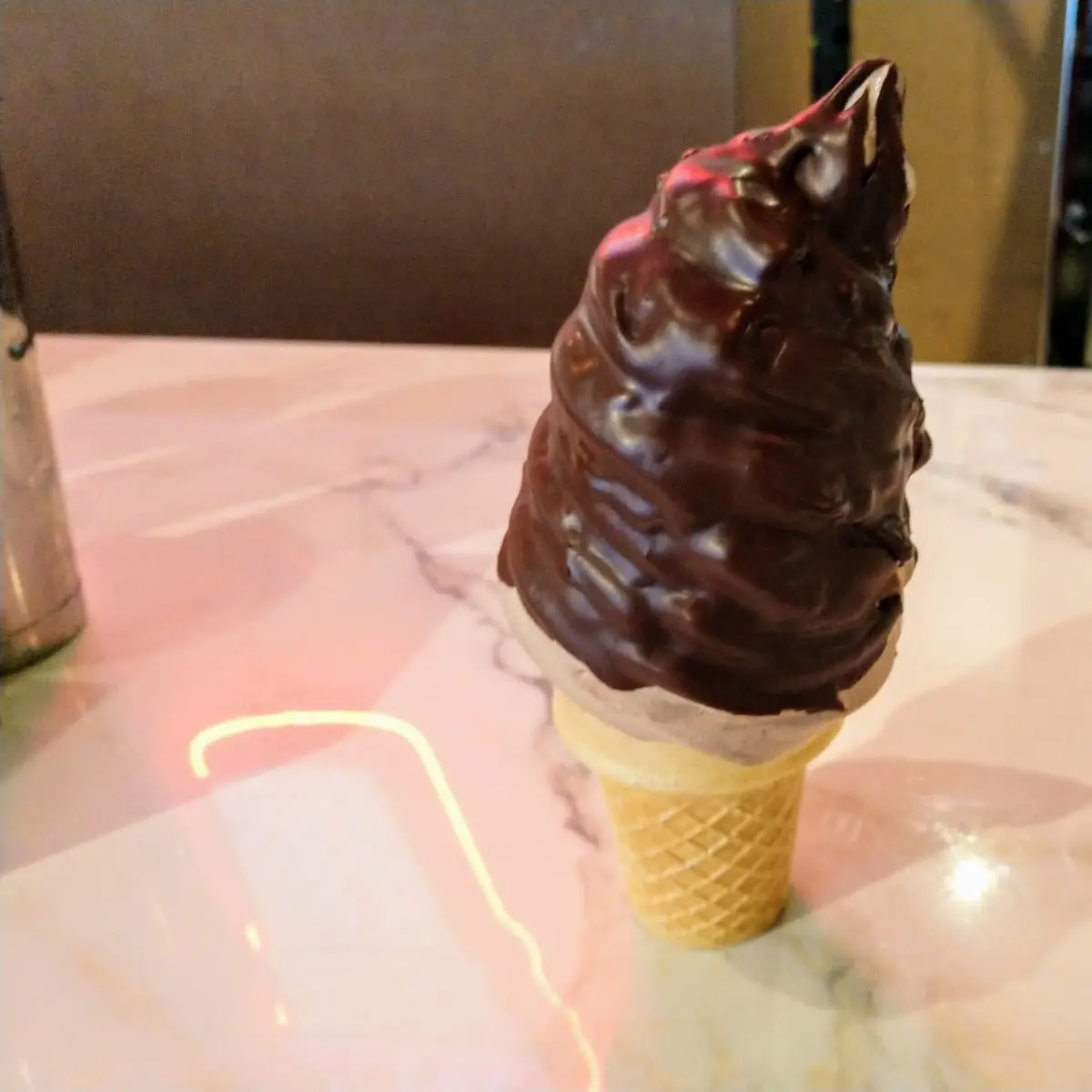 Chocolate-Dipped Vanilla Cone