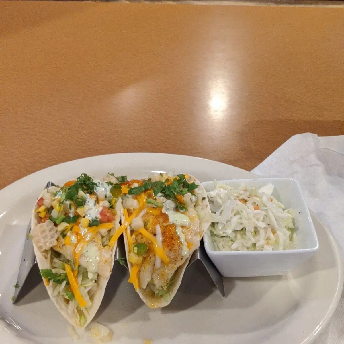 Fish Tacos with Coleslaw