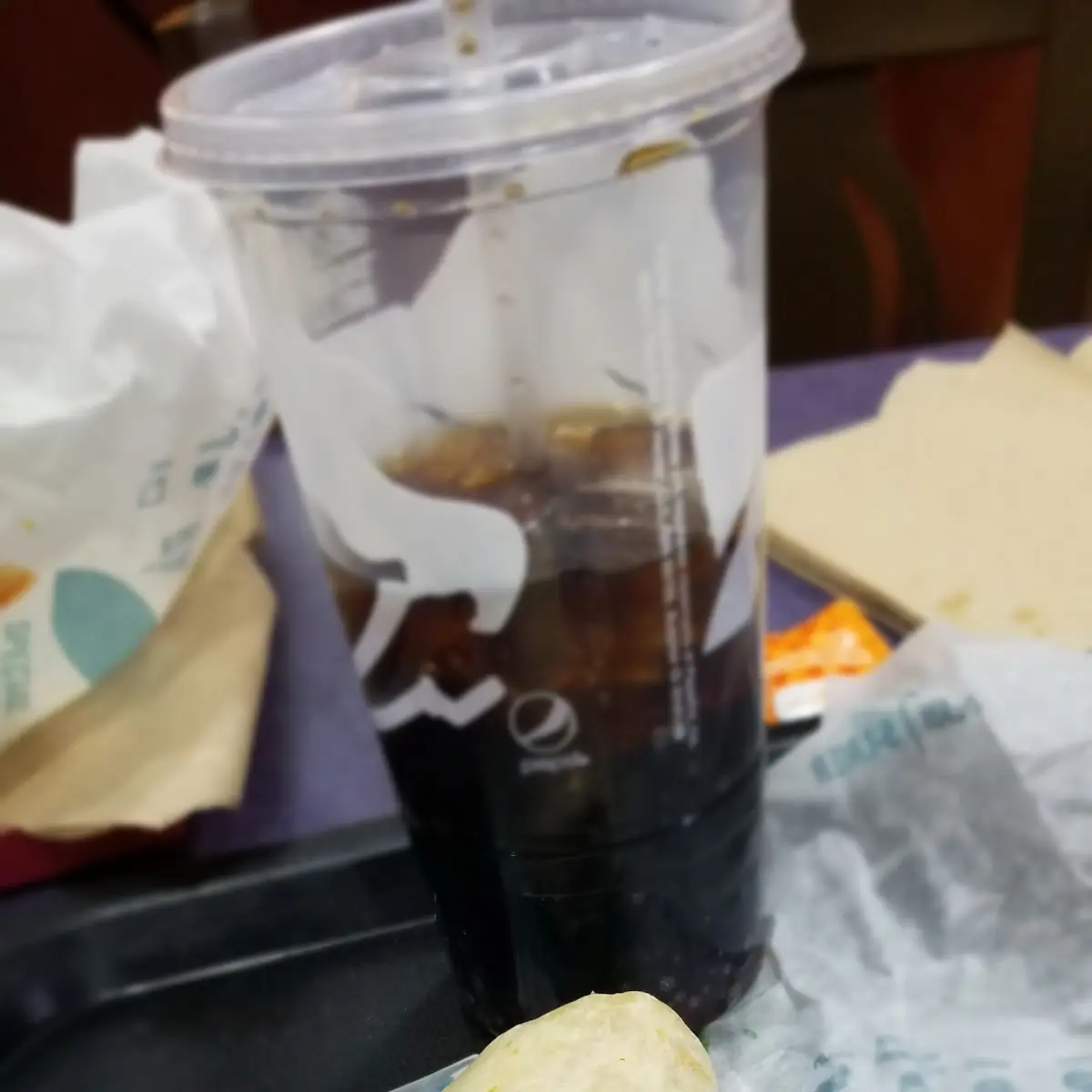 Beef Burrito and Drink