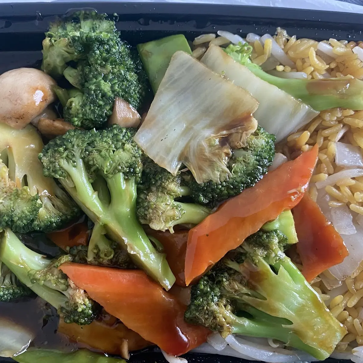 Shrimp Fried Rice Broccoli Snow Peas