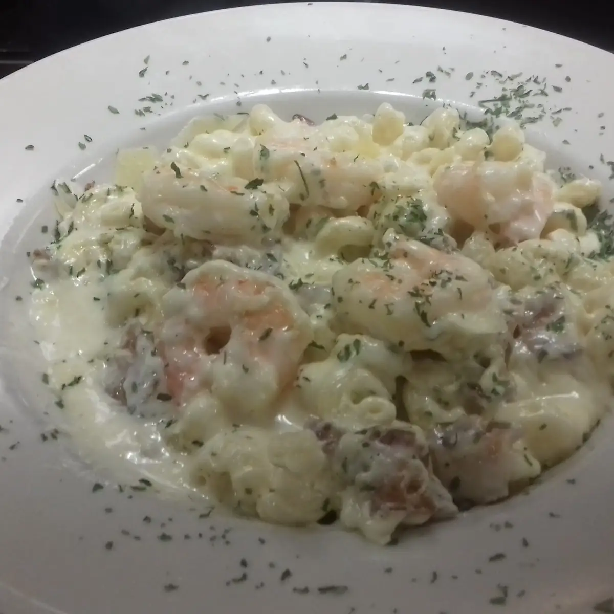 Shrimp Carbonara Pasta