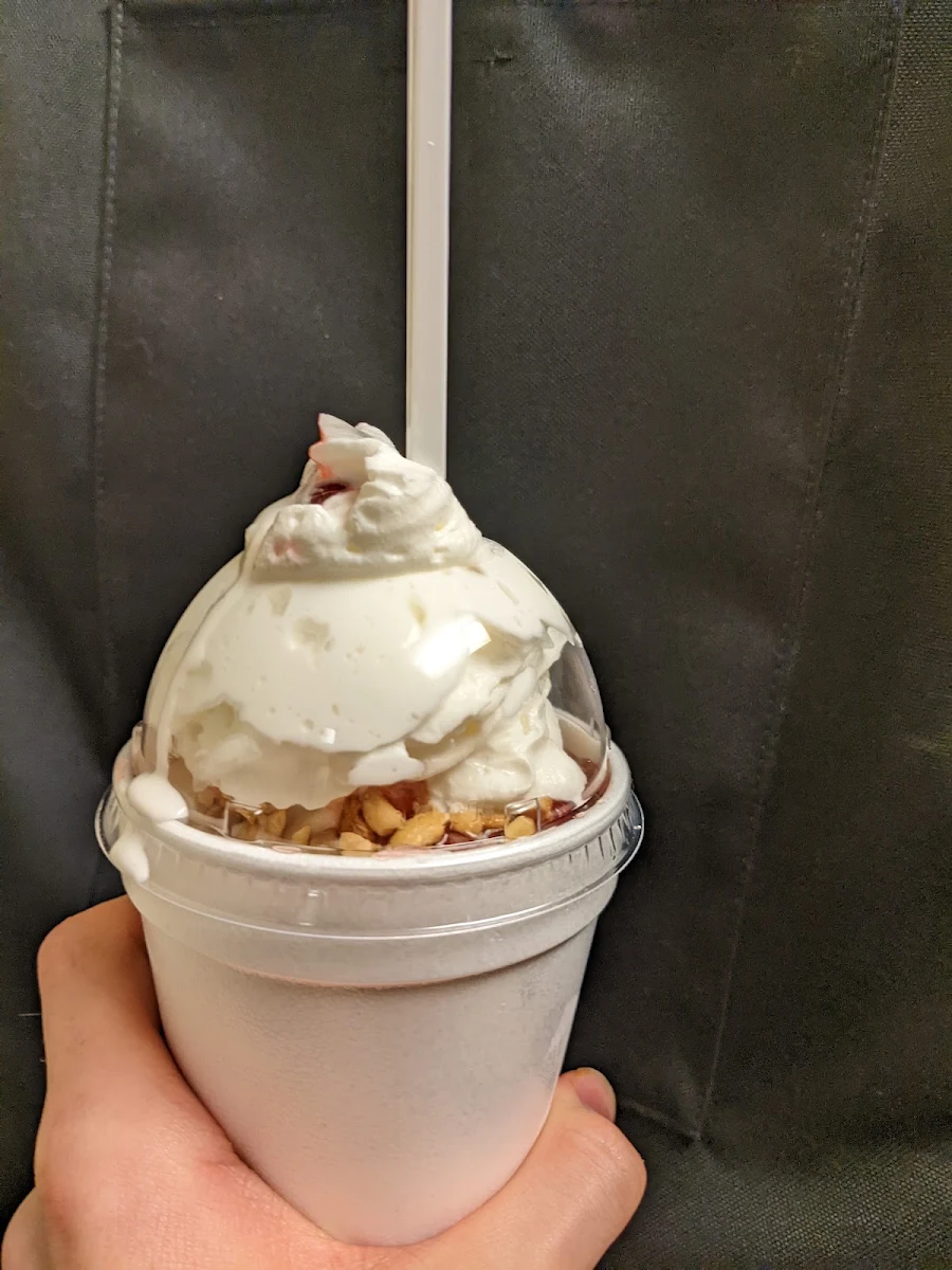 Peanut Butter and Jelly Sundae