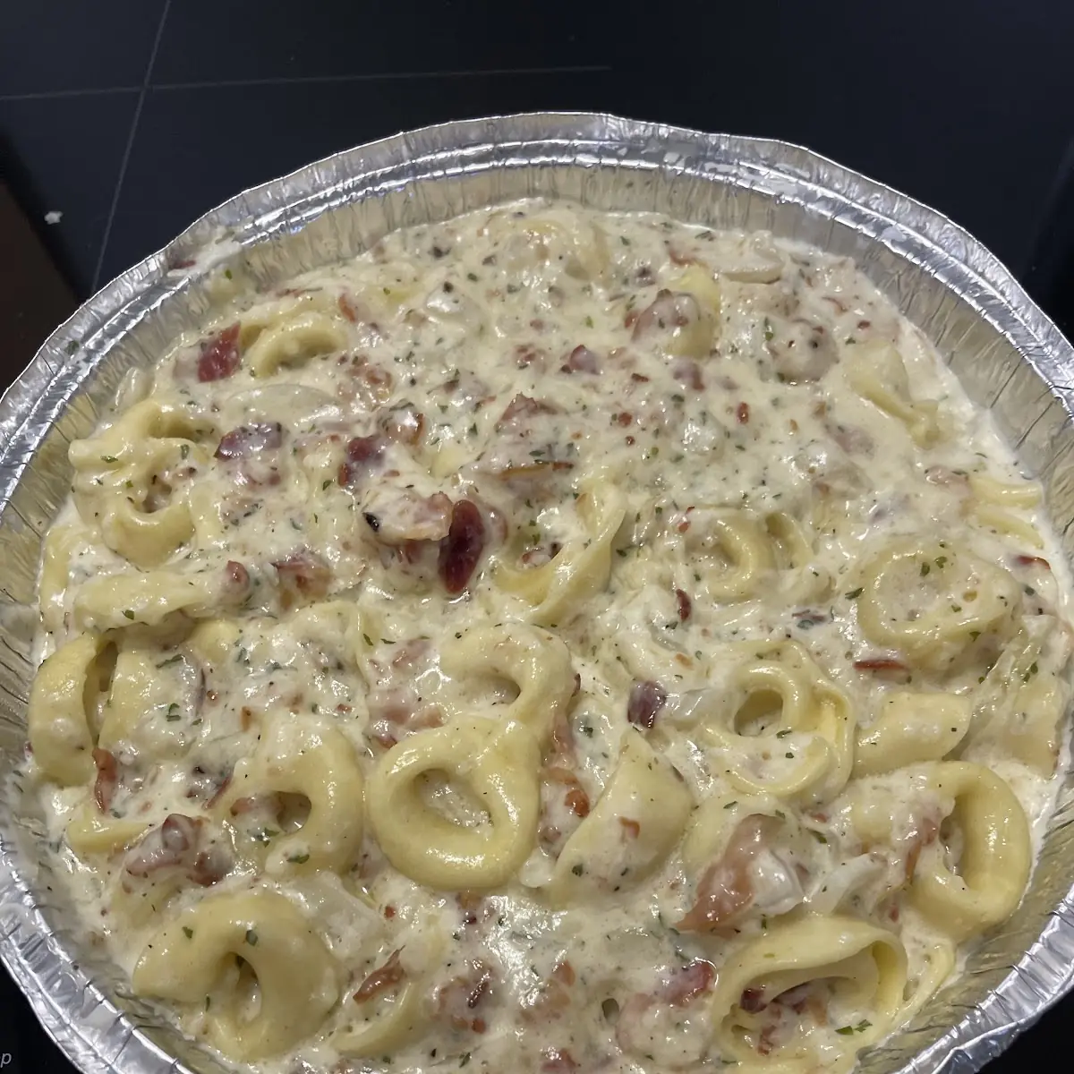 Cheese Tortellini Carbonara