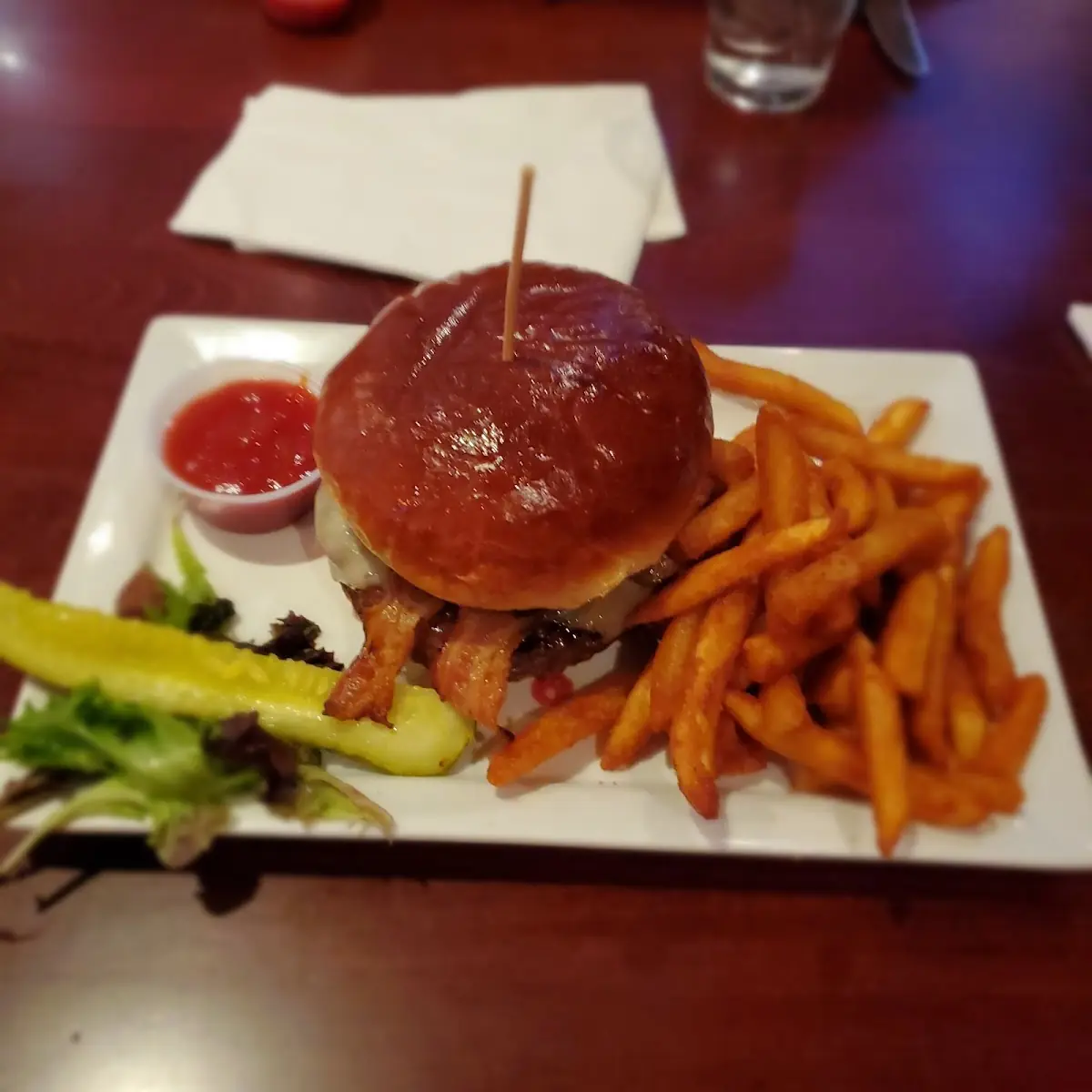 Burger and Fries