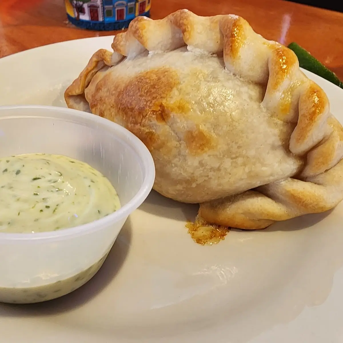 Spinach and Mozzarella Cheese Empanada