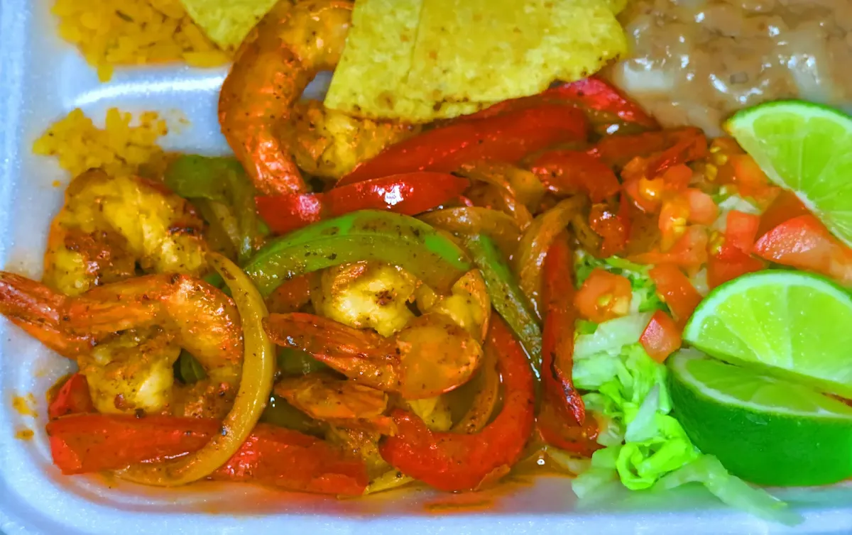 Shrimp Fajitas Dinner