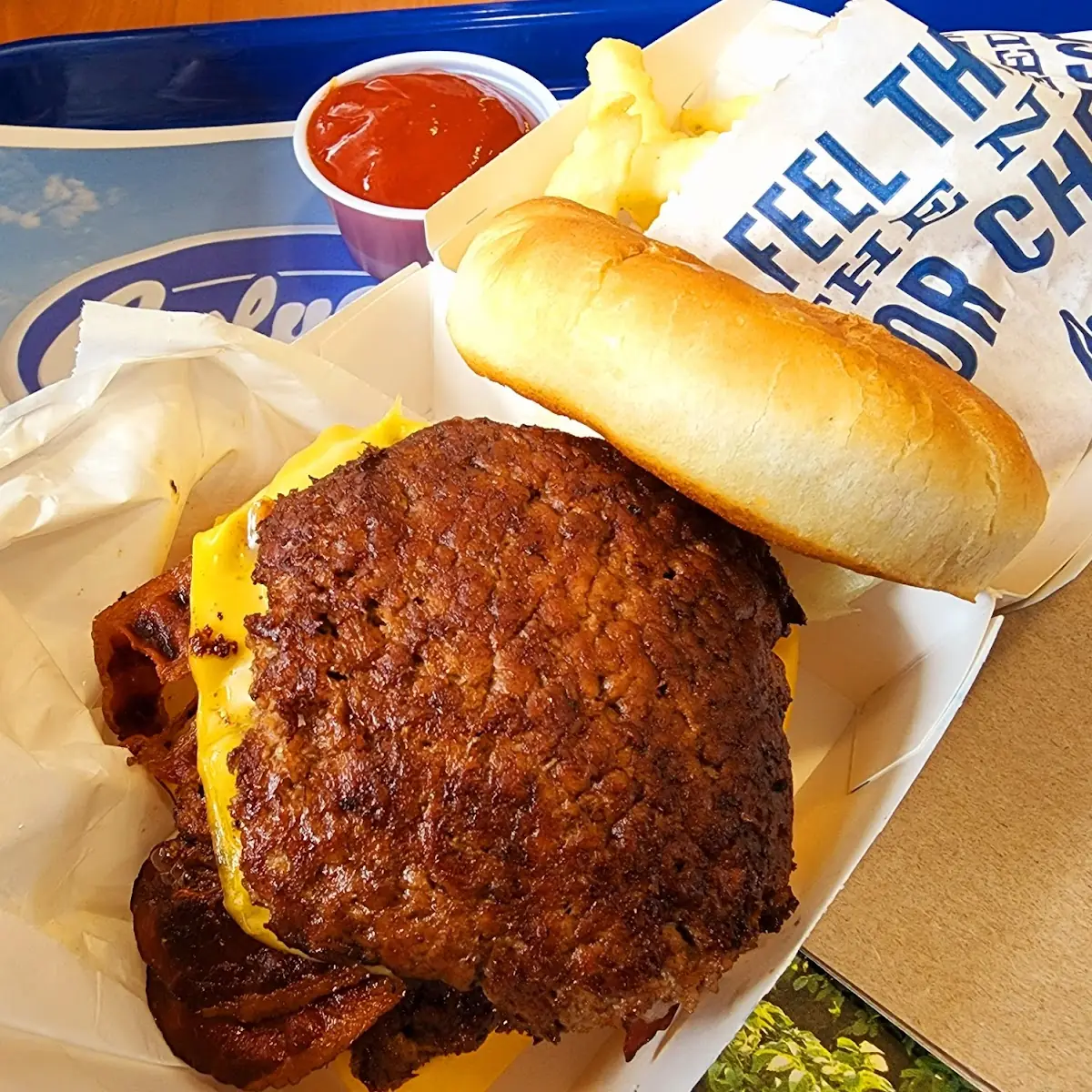 Bacon Double Cheeseburger Basket