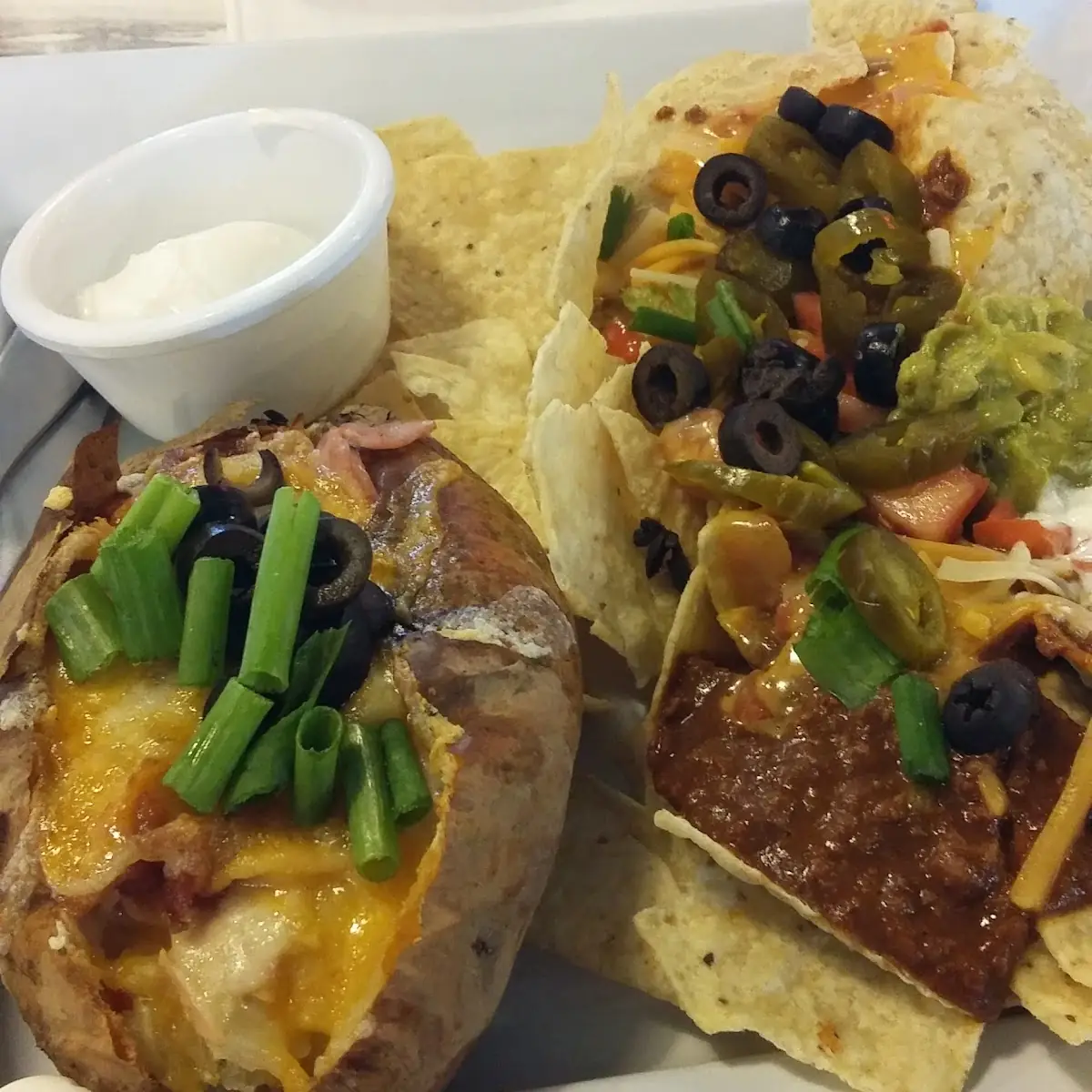 Pick Two Half Nachos Half Spud Max 100 Great