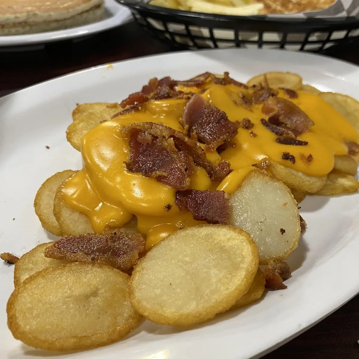 Home Fries with Cheese Sauce