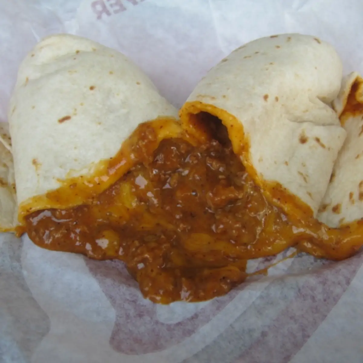 Cheesy Double Beef Burrito