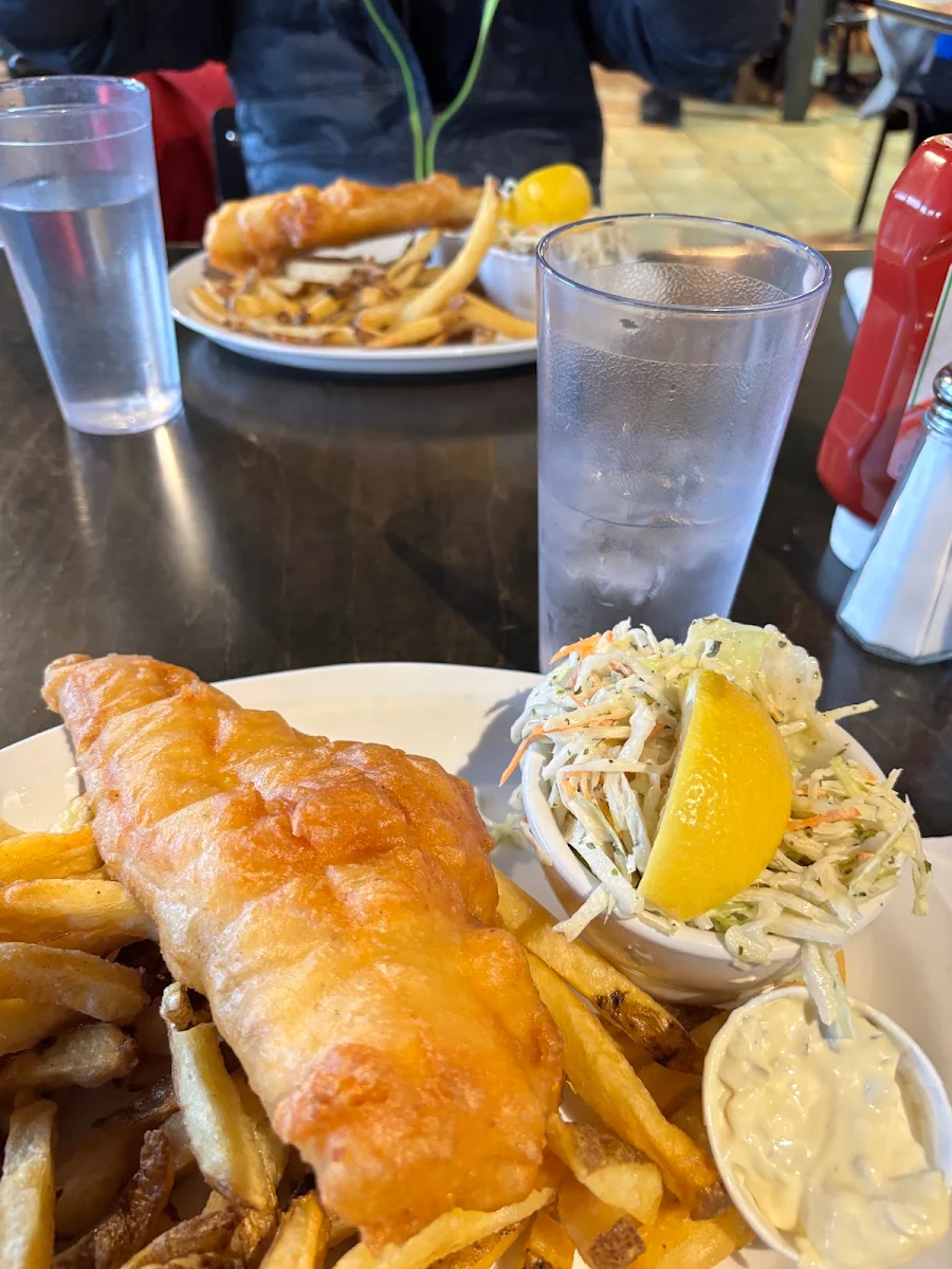 Fish and Chips and Coleslaw